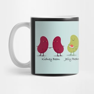 Bean Characters kidney, jelly and climbing  bean Mug